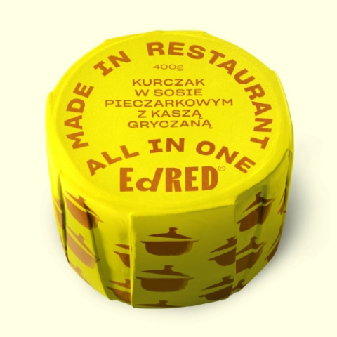 KURCZAK W SOSIE PIECZARKOWYM Z KASZĄ GRYCZANĄ 400g KURCZAK W SOSIE PIECZARKOWYM Z KASZĄ GRYCZANĄ 400g