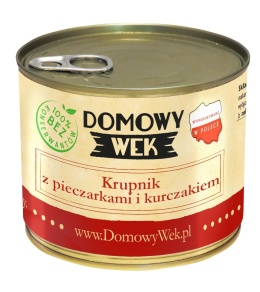 Krupnik z pieczarkami i kurczakiem- konserwa 510g DOMOWY WEK