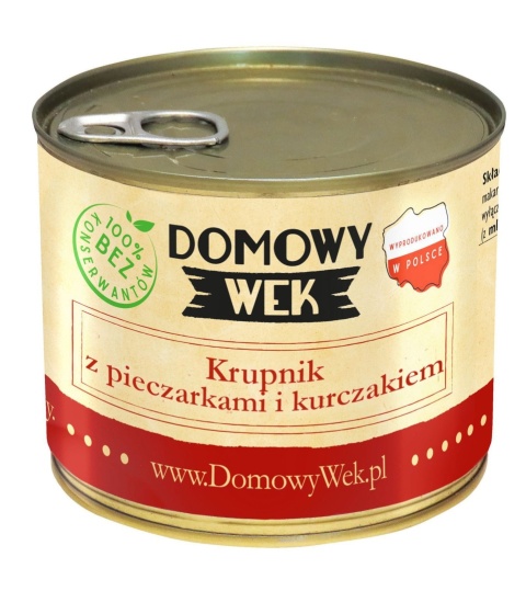 Krupnik z pieczarkami i kurczakiem- konserwa 510g DOMOWY WEK