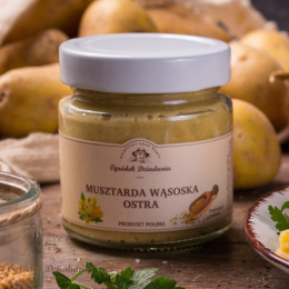 Musztarda Wąsoska ostra OGRÓDEK DZIADUNIA 210g