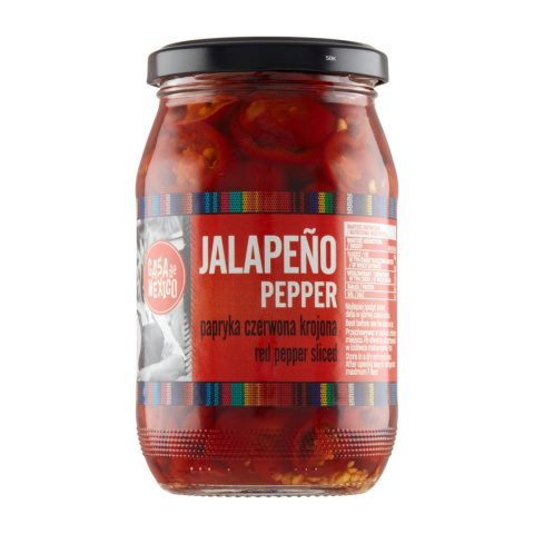 Papryka Jalapeño czerwona krojona 340g