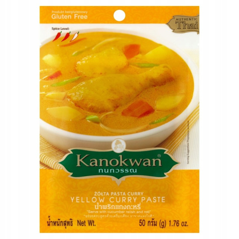 Pasta curry żółta KANOKWAN 50g Pasta curry żółta KANOKWAN 50g
