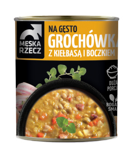 Grochówka z kiełbasą i boczkiem 840g MĘSKA RZECZ