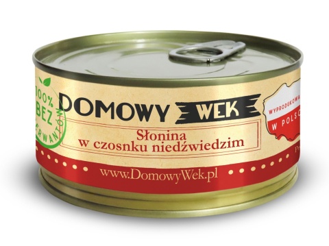 Słonina w czosnku niedźwiedzim- konserwa 270g DOMOWY WEK