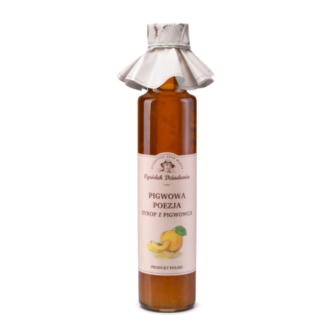 Syrop z pigwowca - Pigwowa Poezja OGRÓDEK DZIADUNIA 315g Syrop z pigwowca - Pigwowa Poezja OGRÓDEK DZIADUNIA 315g
