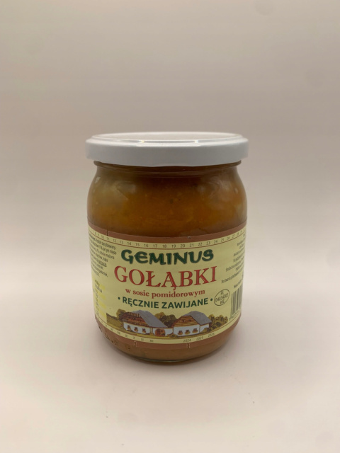 Gołąbki w sosie pomidorowym ręcznie zawijane 500g GEMINUS Gołąbki w sosie pomidorowym ręcznie zawijane 500g GEMINUS