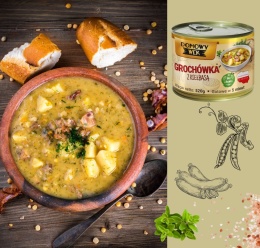 Grochówka z kiełbasą 520g DOMOWY WEK
