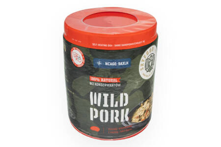 Gulasz wieprzowy z kaszą i grzybami gorąca puszka 400g SKYFOOD Gulasz wieprzowy z kaszą i grzybami gorąca puszka 400g SKYFOOD