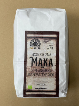 Mąka z Płaskurki razowa Typ 2000 1kg EKOHILLAR ( krótka data 20.05)