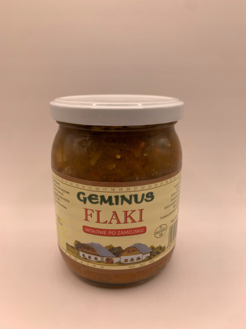 Flaki wołowe po zamojsku 500g GEMINUS Flaki wołowe po zamojsku 500g GEMINUS