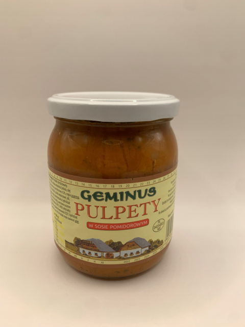 Pulpety w sosie pomidorowym 500g GEMINUS Pulpety w sosie pomidorowym 500g GEMINUS